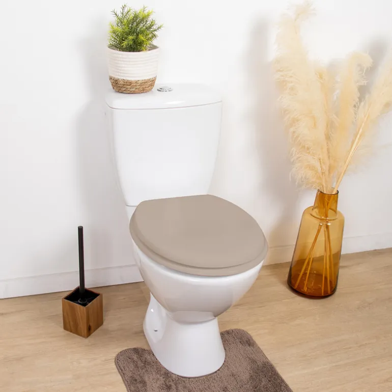 Abattant wc mdf 18 pouces taupe