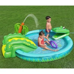 Aire de jeux et piscine gonflabl