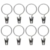 Anneau pince x 8 - argent