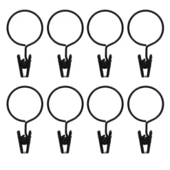 Anneau pince x 8 - noir