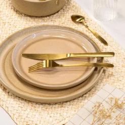 Assiette a dessert beige
