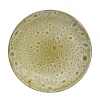 Assiette creuse creme tachete