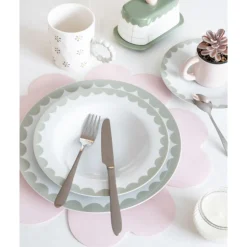 Assiette creuse lisere cotele