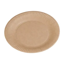 Assiette d23cm x50 carton kraft