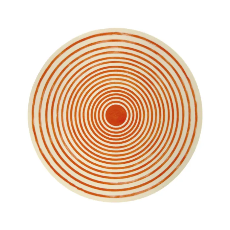 Assiette plastique d25cm orange