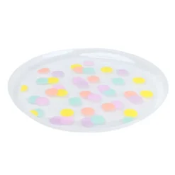 Assiette plastique d22cm x4 colo