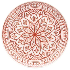 Assiette plate terracotta
