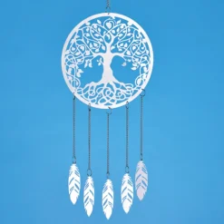Attrape-reve metal a plumes