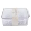 Bac rang frigo 2 panieres noir