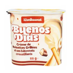 Batonnets et creme de noisette