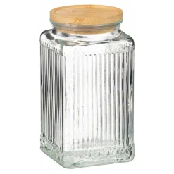 Bocal en verre strie 1l