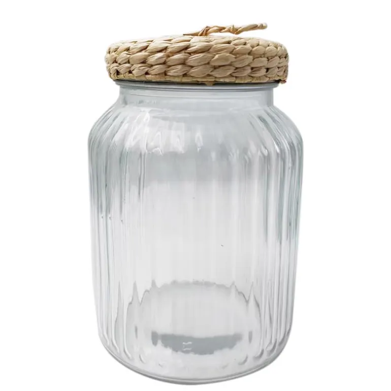 Bocal strie naturel 1l