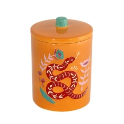 Bocal yucatan orange d8x11.7cm