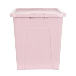 Boite 80l avec couvercle rose