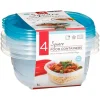 4 boites alimentaire carre 1l