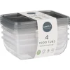 4 boites alimentaire 1l