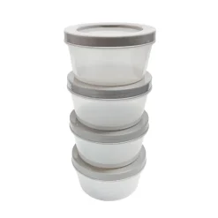 4 boites alimentaire ronde 200ml