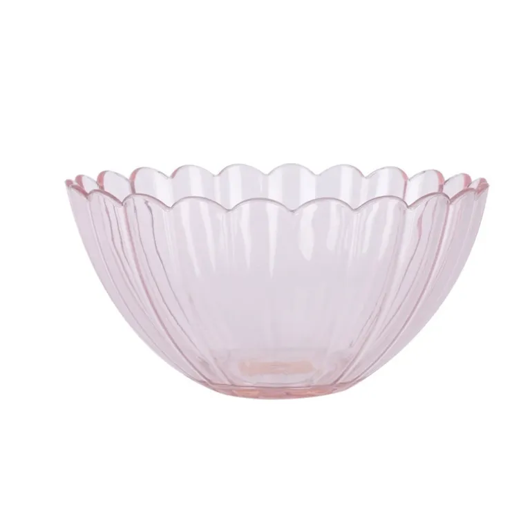 Bol plastique d15cm fleur rose