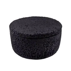Bougie ciment noir couvercle
