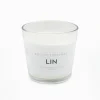Bougie parfumee lin
