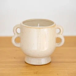 Bougie pot ceramique