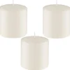 Bougies x3 d7.2xh7.6cm