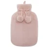 Bouillotte 1.7l avec pompon rose