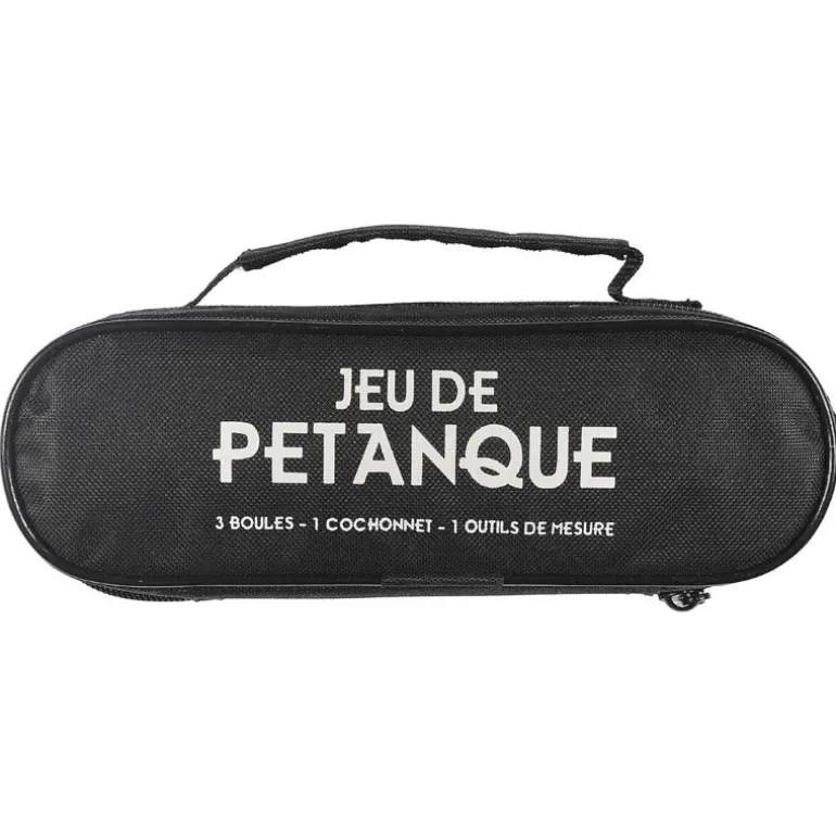 Boule de petanque avec etui