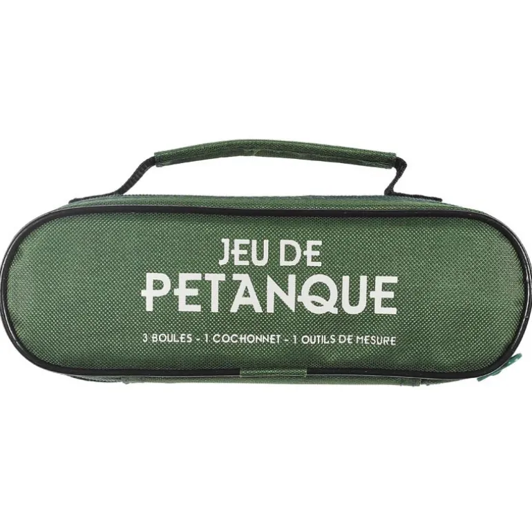 Boule de petanque avec etui