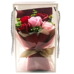 Bouquet de 5 roses artificielles