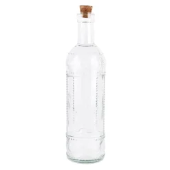 Bouteille enbossee en verre
