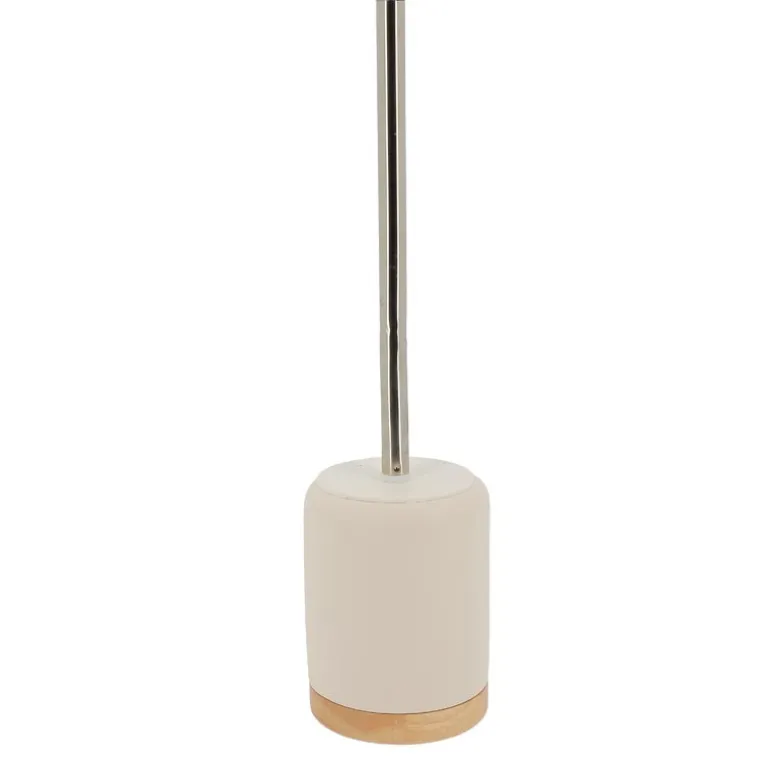 Brosse wc et support ciment bois