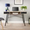 Bureau noir/bois