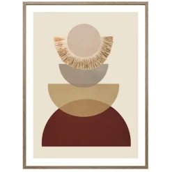 Cadre image geo raffia