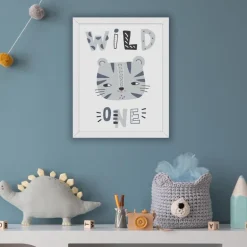 Cadre image wild bleu