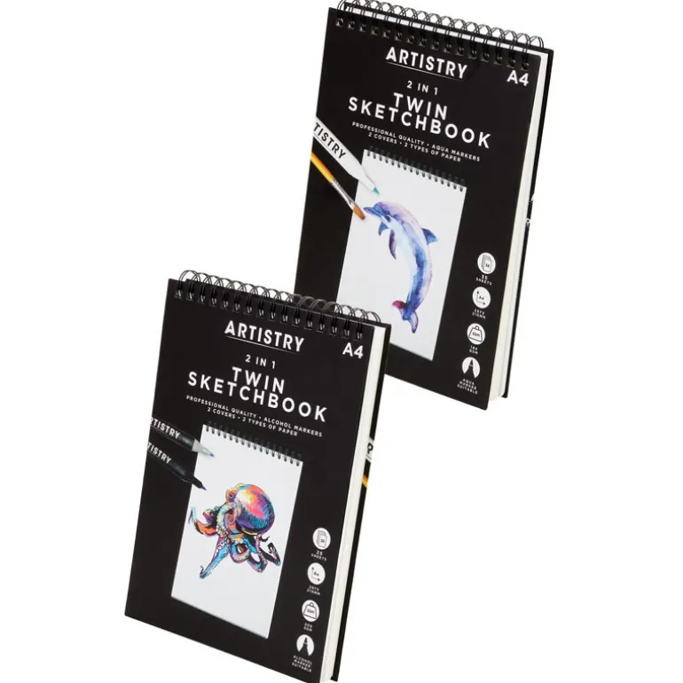 Carnet croquis a4 2en1