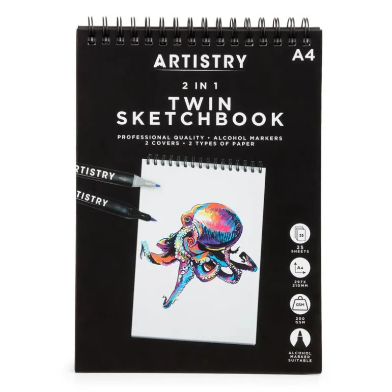 Carnet croquis a4 2en1