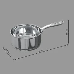 Casserole 18cm inox resilience