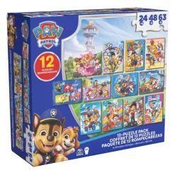 Coffret 12 puzzles paw