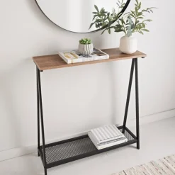 Console metal imitation bambou