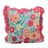 Coussin carre imprime floral