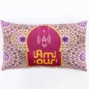 Coussin effet velour rectangle