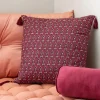 Coussin jaipur 45x45cm bordeaux