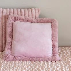 Coussin luella 40x40cm blush