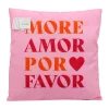 Coussin more amor 45x45cm rose o