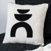 Coussin neo piping noir 45x45cm