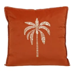Coussin palmier bord cousu 45x45