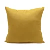 Coussin romy 38x38cm ocre