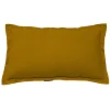 Coussin uni 28x48cm ocre