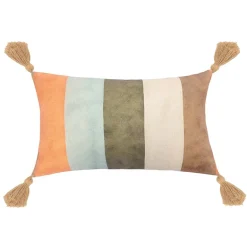 Coussin 30x50cm bandes multi